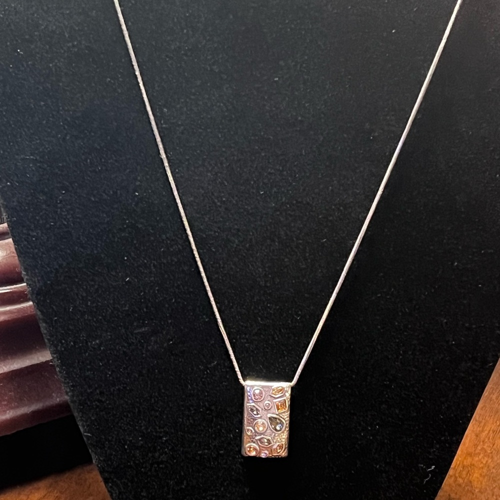 Brighton Multi Stone Rectangular Necklace - image 2